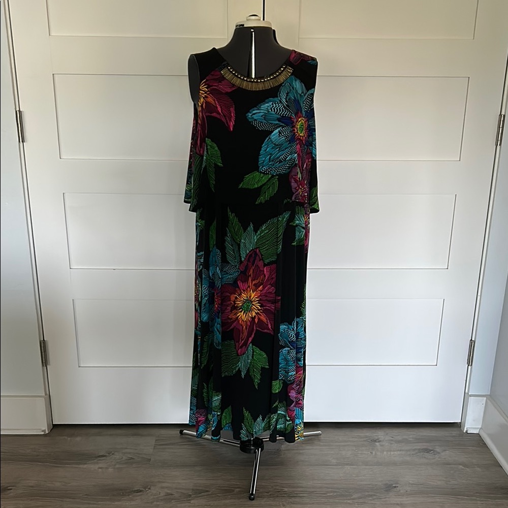 Rafaella Blue Pink Sleeveless Knit Dress